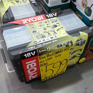 33%OFF Ryobi One+ 18V 10 piece Kit Deals and Coupons