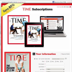 15%OFF Time Magazine Deals and Coupons