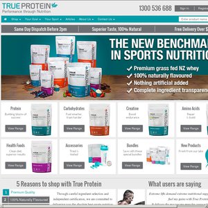 20%OFF True Protein Protein and Creatine  Deals and Coupons