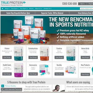 20%OFF True Protein Protein and Creatine Deals and Coupons