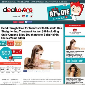 50%OFF Shiseido Hair Straightening Treatment Deals and Coupons
