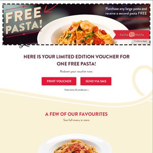 50%OFF Large Pasta Deals and Coupons