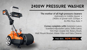 50%OFF Worx WG605E 2200PSI Pressure Washer Deals and Coupons