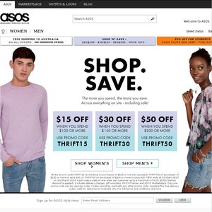 50%OFF ASOS Purchases for $100, $150, $200 Deals and Coupons
