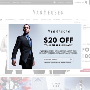 50%OFF VanHeusen.com.au Deals and Coupons
