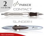 50%OFF 2 x Parker Contact or Slinger II Pen Deals and Coupons