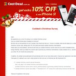 10%OFF Costdeal’s Christmas Survey Take One Minute Get Extra 10% off Deals and Coupons