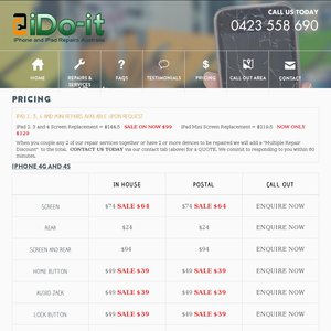 50%OFF iPhone Repair and iPad Repair Centre Sale Deals and Coupons