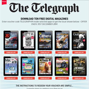 50%OFF 10 FREE Digital Magazines Deals and Coupons