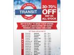 70%OFF Transit Clothing sale Deals and Coupons