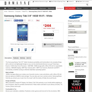 50%OFF Samsung Galaxy Tab3 8.0