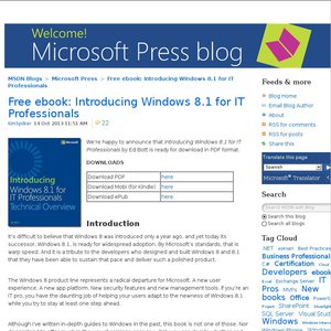 FREE Free eBook on Windows 8.1 Deals and Coupons