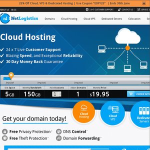 25%OFF Cloud Hosting, VPS/Dedicated server Deals and Coupons