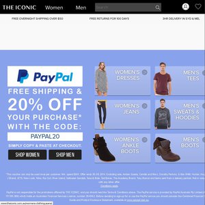 20%OFF the iconic voucher Deals and Coupons