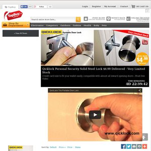 50%OFF Qicklock Portable Door Lock Deals and Coupons