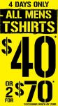 63%OFF mens t-shirts Deals and Coupons