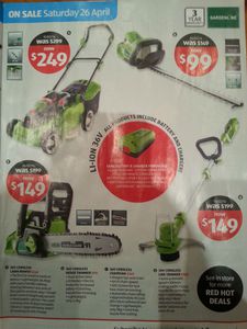 50%OFF Aldi Gardenline 36v Cordless line trimmer Deals and Coupons