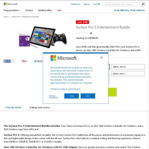50%OFF microsoft Surface pro 3, $50 credit and Xbox 360 Wireless Controller for Windows and Deals and Coupons