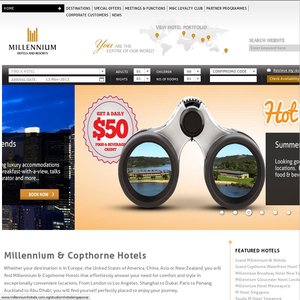 40%OFF Asian Millennium and Copthorne Hotels Deals and Coupons