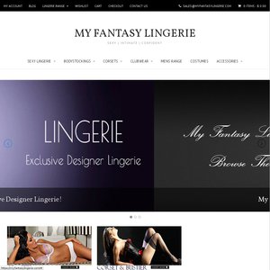 25%OFF all items at My Fantasy Lingerie Deals and Coupons