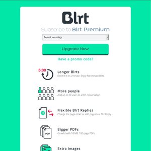 50%OFF Upgrade to Blrt App Premium Deals and Coupons