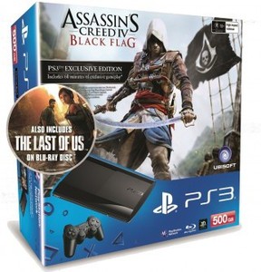 50%OFF PS3 500GB + Assassin's Creed IV Black Flag + The Last of Us Deals and Coupons