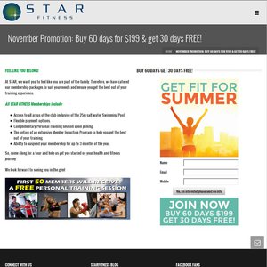 50%OFF Star Fitness Memberships Deals and Coupons